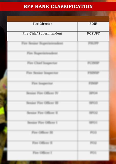 bfp new rank classification